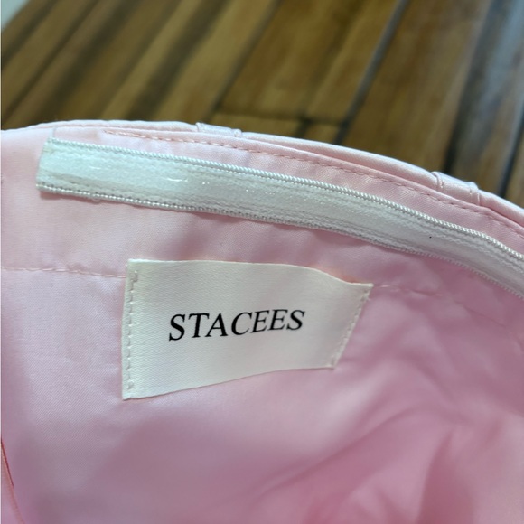 Stacees A-line Strapless Pleated Ruched Short Homecoming Dress - Picture 6 of 7